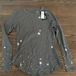 Long sleeve with stars and sparkles